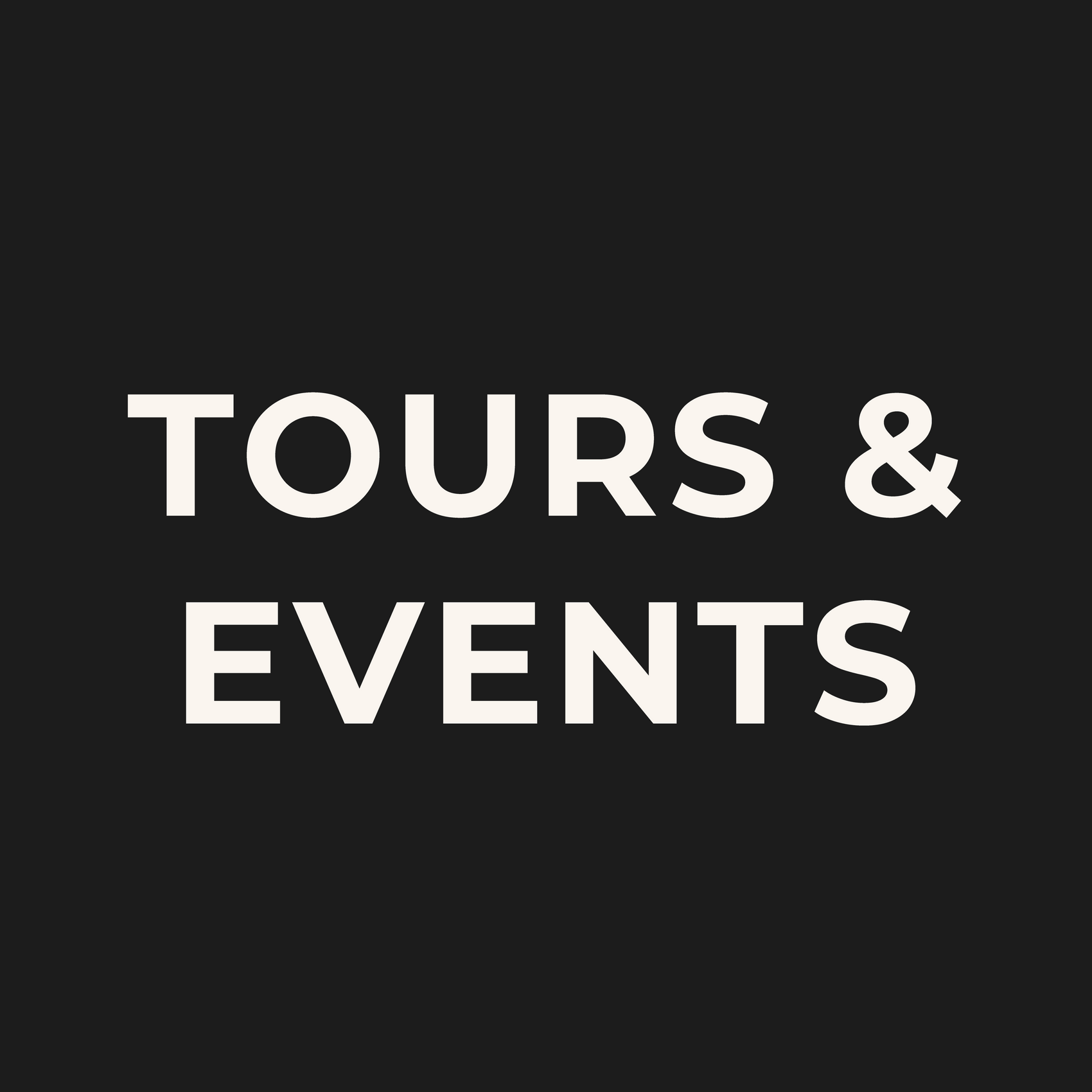 Tours & Events