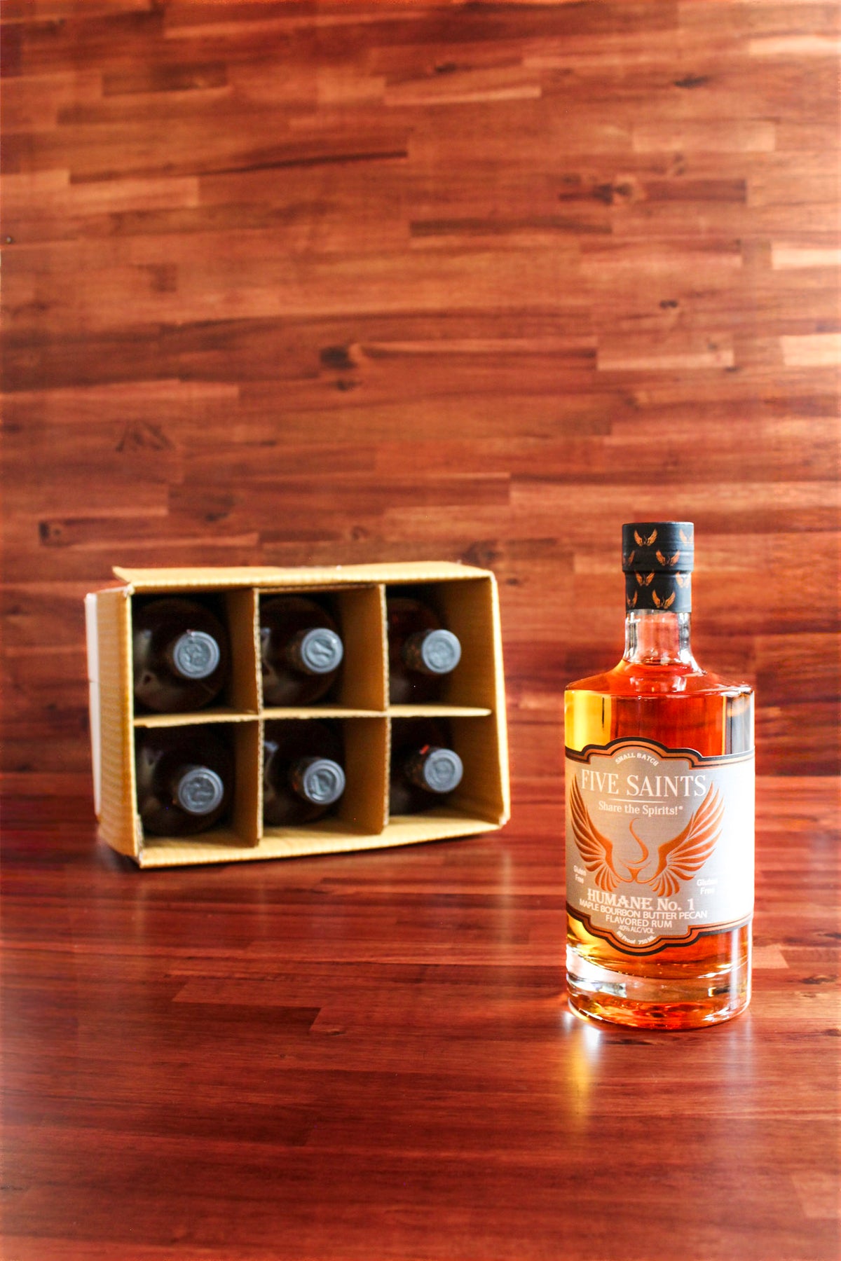HUMANE No.1 Maple Bourbon Butter Pecan Rum 6 Bottle Case